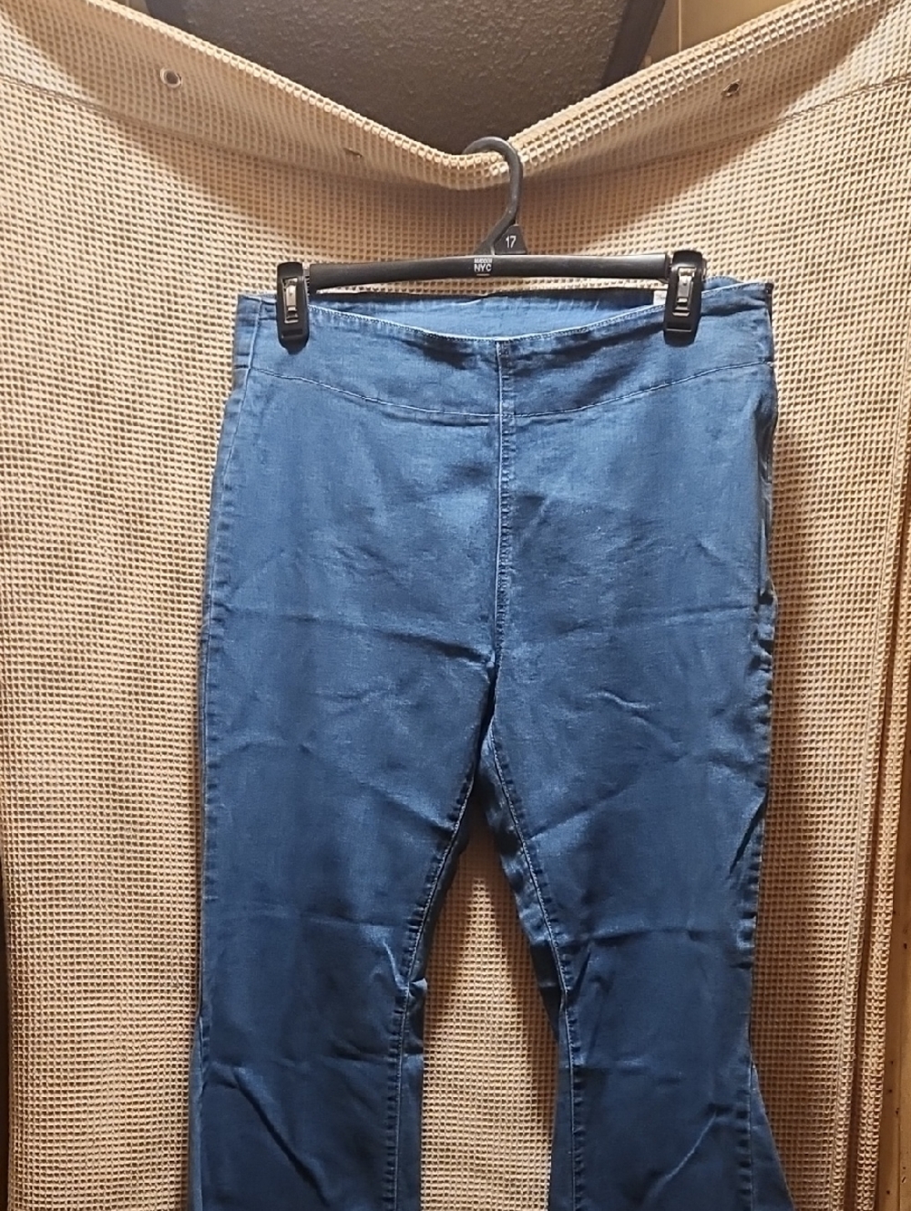 SHEIN Blue Wide Leg Flare Jeans
